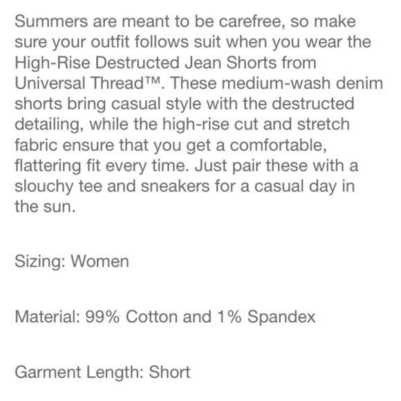 High Rise Destructed Jean Shorts - Picture 4 of 5